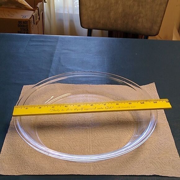 Pyrex #210 Glass Pie Pan 25cm 10 inch pan Cottagecore Grandmacore Countrycore - Picture 2 of 7